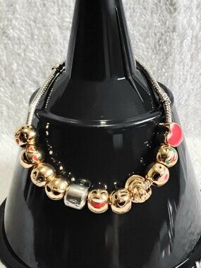 BNWOT 3/$25 Florence Scovel 8" Solid Emoji Charm Bracelet Fashion Jewelry!!